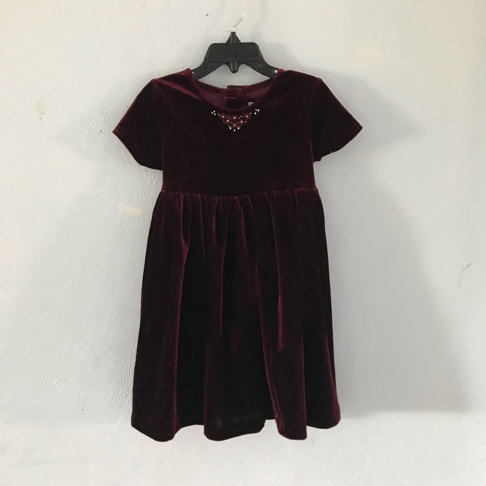Velvet maroon dress
